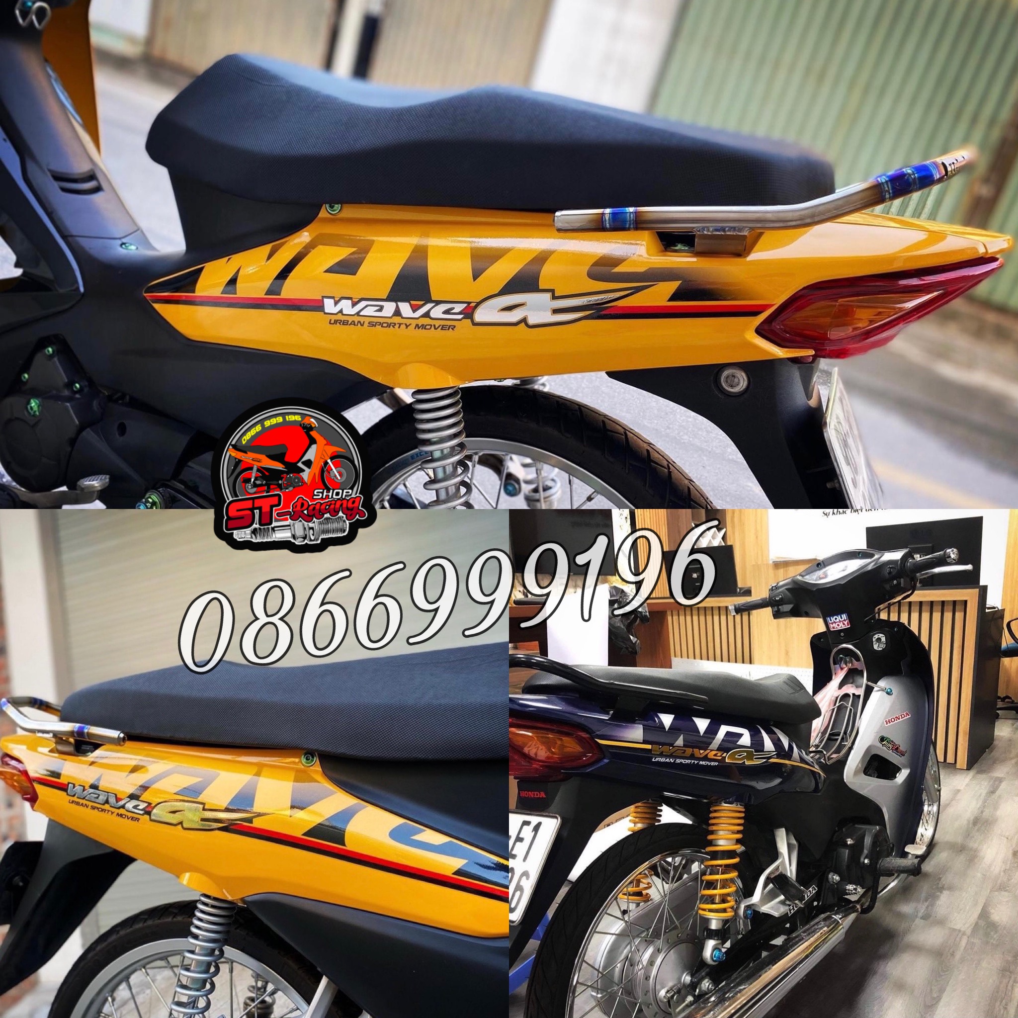 TEM RỜI WAVE ALPHA MẪU HÓT. ĐỦ MÀU. Dán cho Wave 50cc/100cc/110cc ( Tem 3 lớp chống nước chống bay màu )
