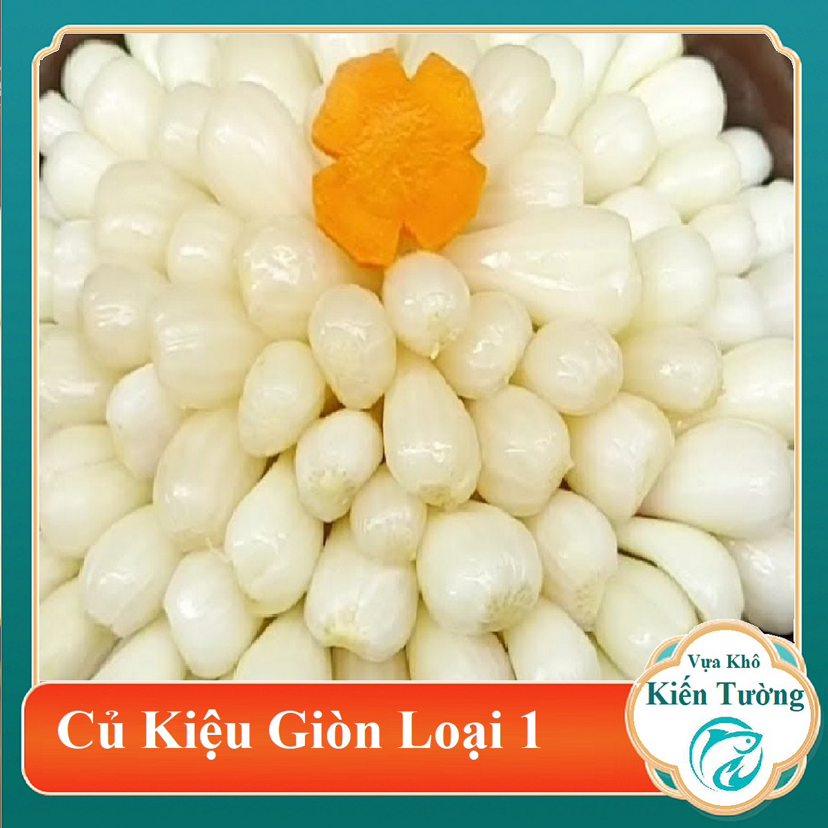 (Từ 15-17.6 quà tặng cho toàn gian)CỦ KIỆU NGÂM ĐƯỜNG CHUẨN NGON ĐÓN TẾT SANG 1kg- Vựa Khô Kiến Tường