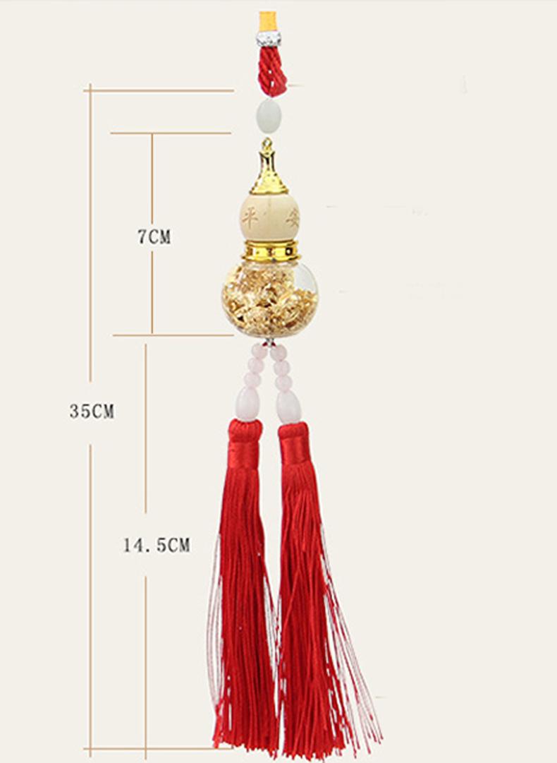 Hồ lô treo trang trí ô tô ( Vàng )