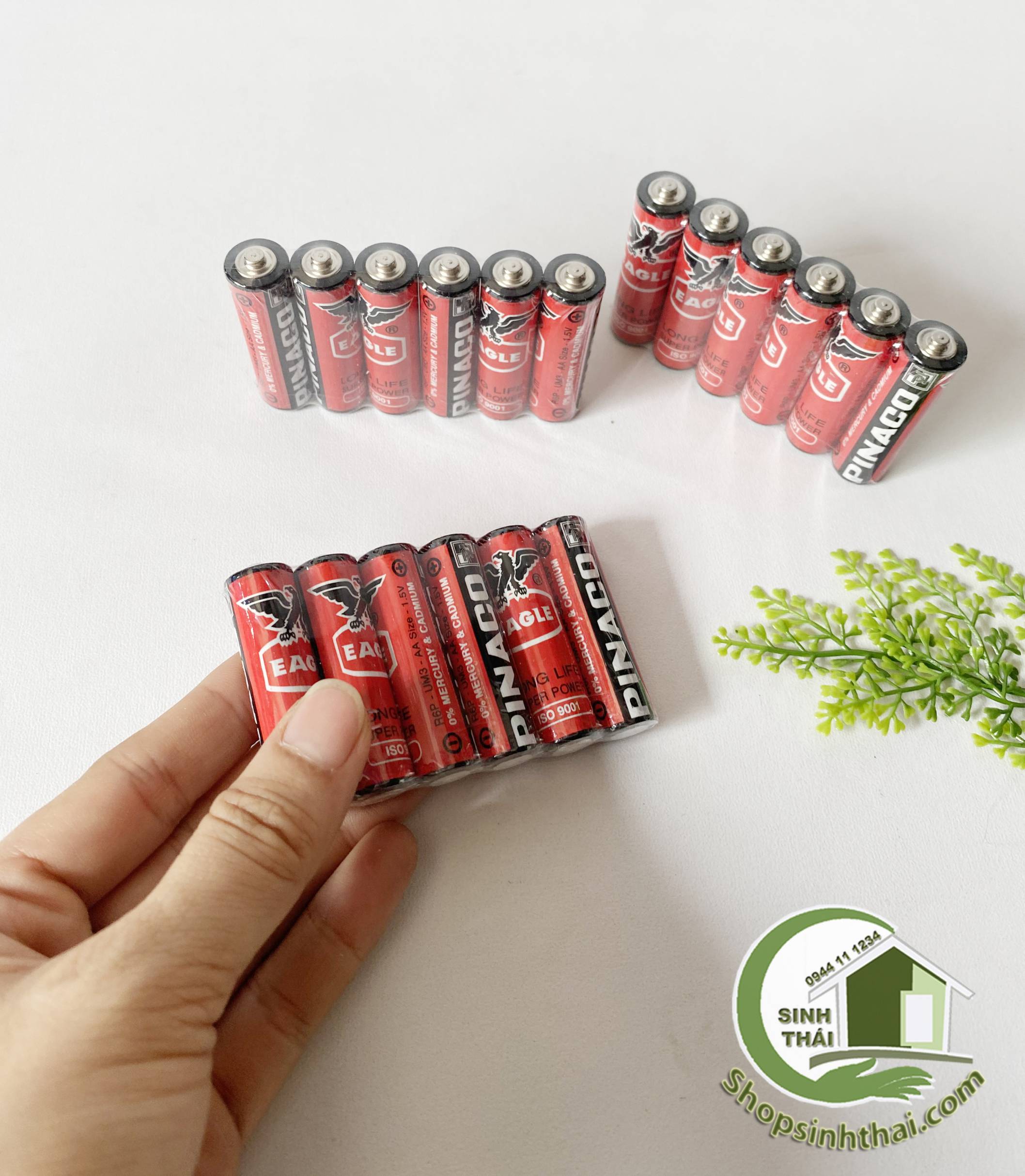 Pin Tiểu AA ( 2A) Pin Con Ó Pinaco 1.5V ( 4 viên )