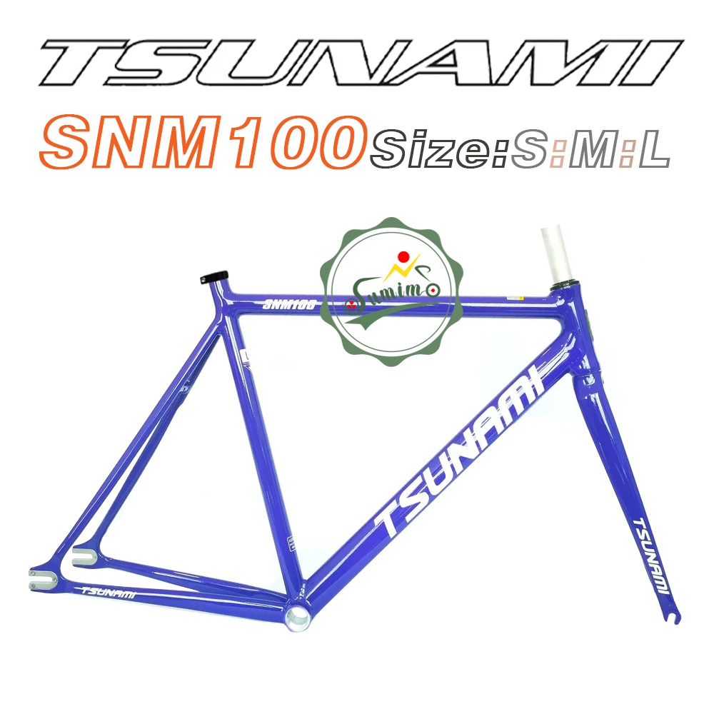 Sườn xe đạp fixed gear TSUNAMI SNM100 kèm phuộc