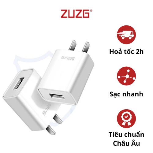 Củ sạc nhanh iphone samsung  ZUZG 10w 5v-2a UC02