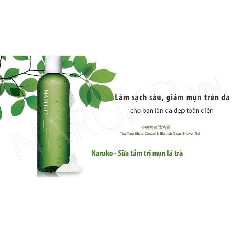 Sữa tắm Naruko Tea Tree Shine Control and Blemish Clear