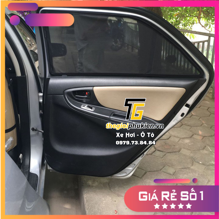 Bộ 4 miếng rèm che nắng cản sáng cao cấp theo xe Toyota Vios 2008-2013