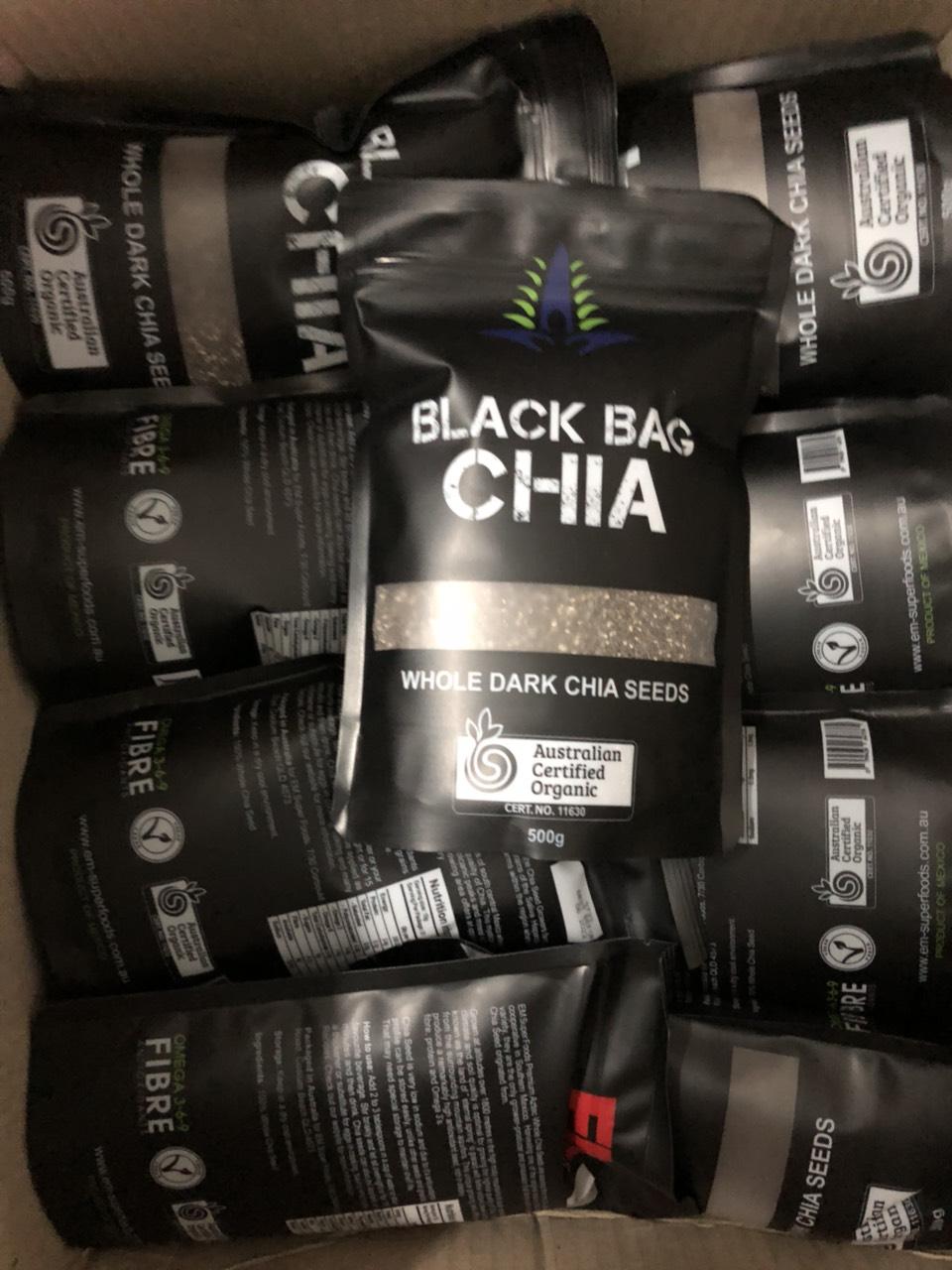 [HCM]Hạt chia đen Úc - Black Bag Chia bịch 500g