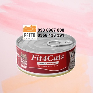 Cattyman Fit4cats tuna and kanikama 160g thức ăn ướt pa tê cá ngừ mix thumbnail
