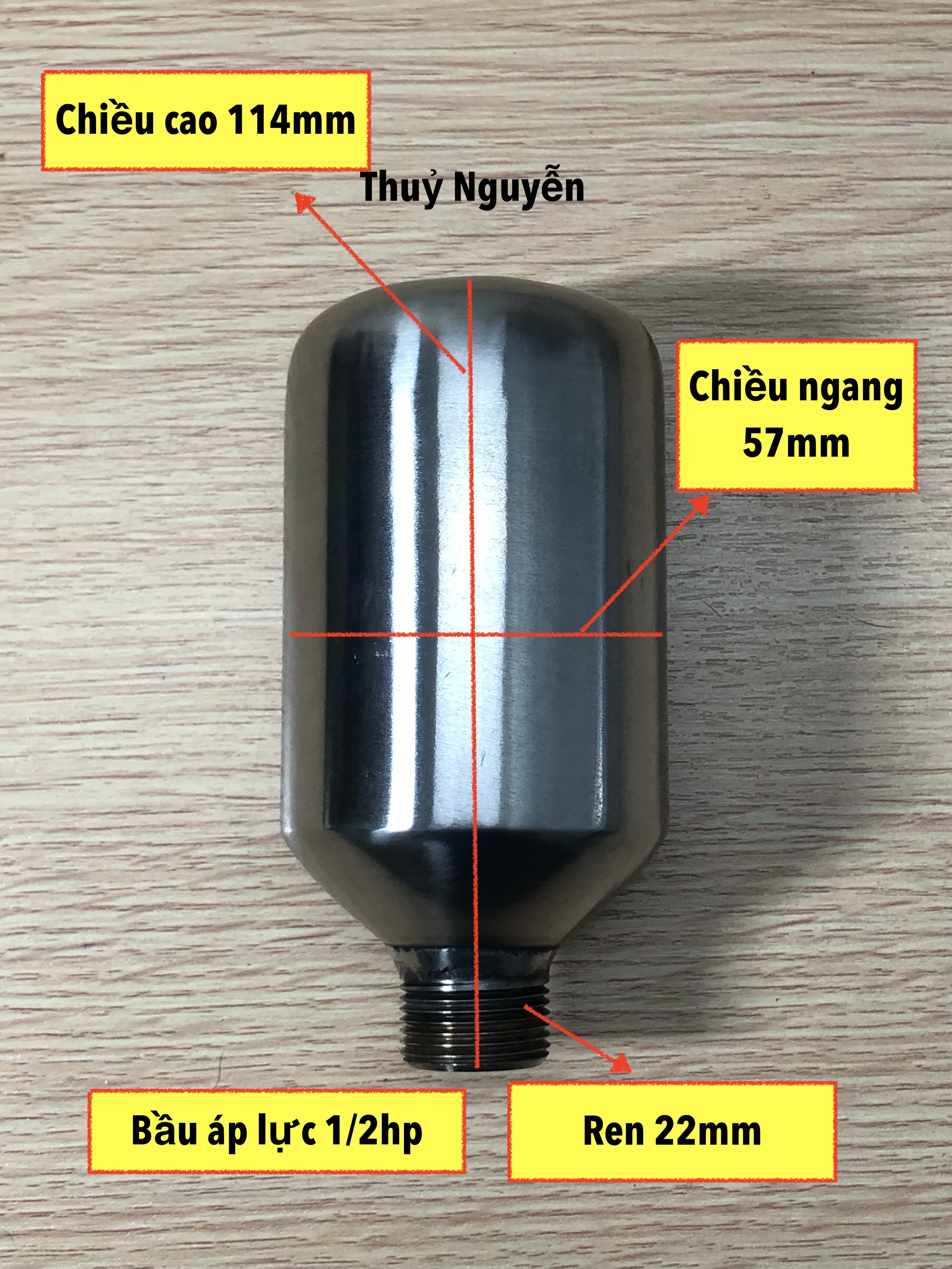 Bầu áp lực đầu rửa xe 1/2hp, 1hp, 2hp, 5hp, 7hp và 10hp