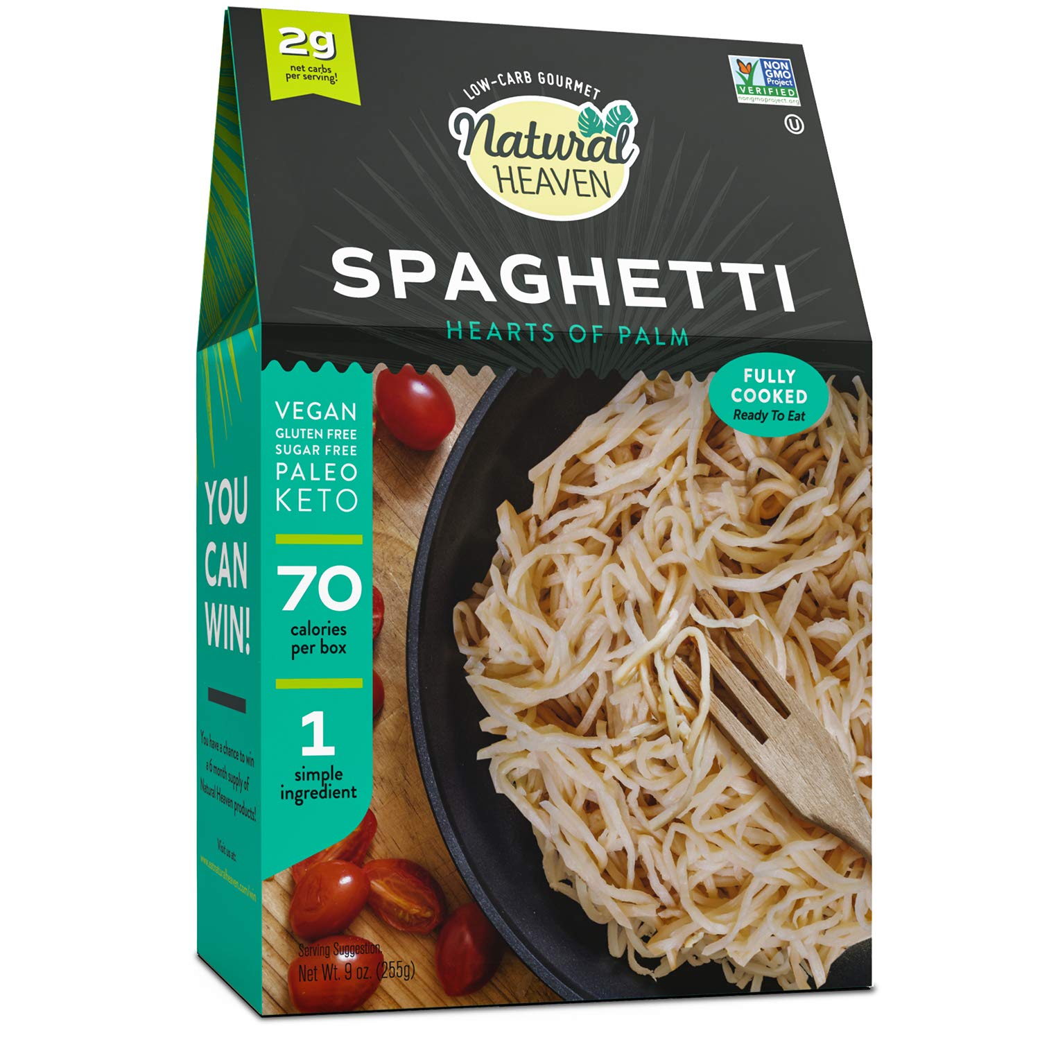 Mì ý spaghetti - natural heaven veggie pasta, 255g