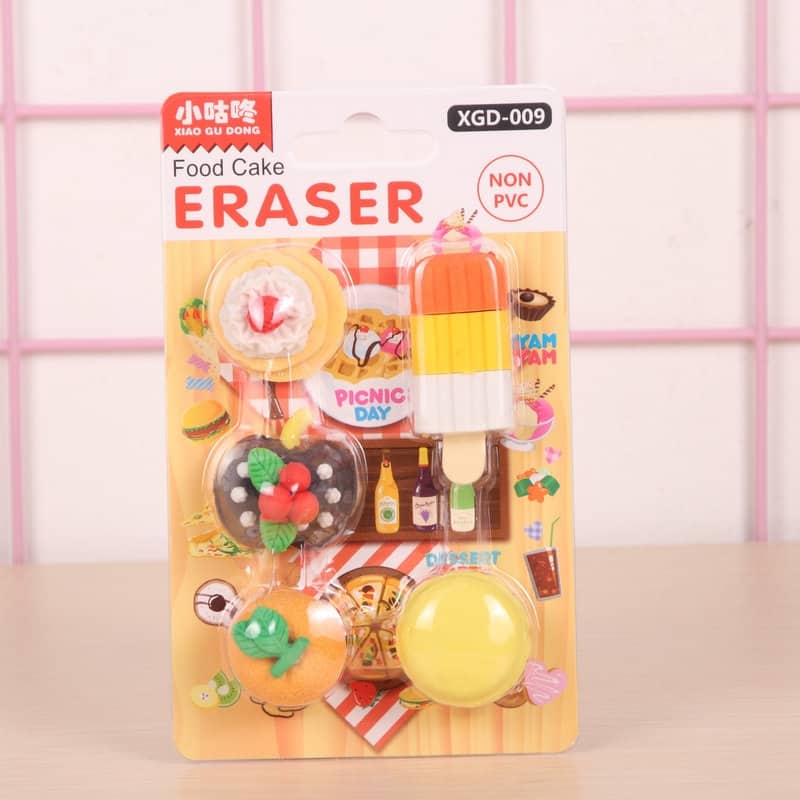 Vỉ Gôm Tẩy Cute Nhiều Hình Dễ Thương