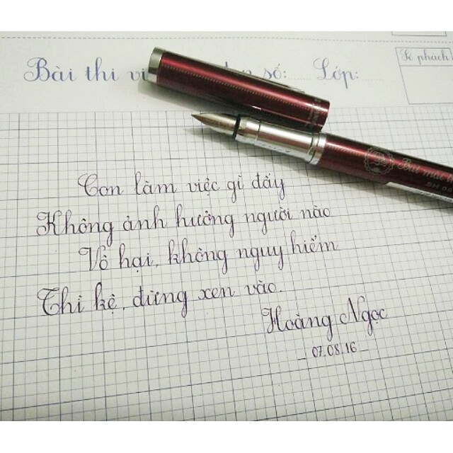 Master Anh's Sharpener Pen Sh006 Practices Beautiful, Bold and Basic Handwriting