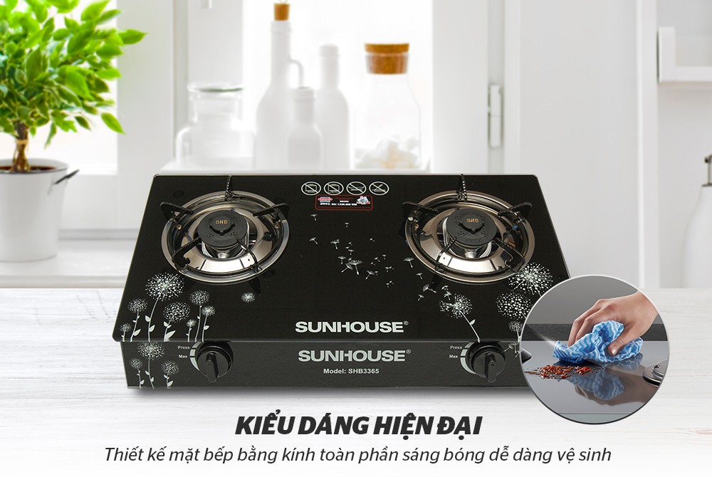 Bếp gas dương kính Sunhouse SHB3365 [Giá tận kho]