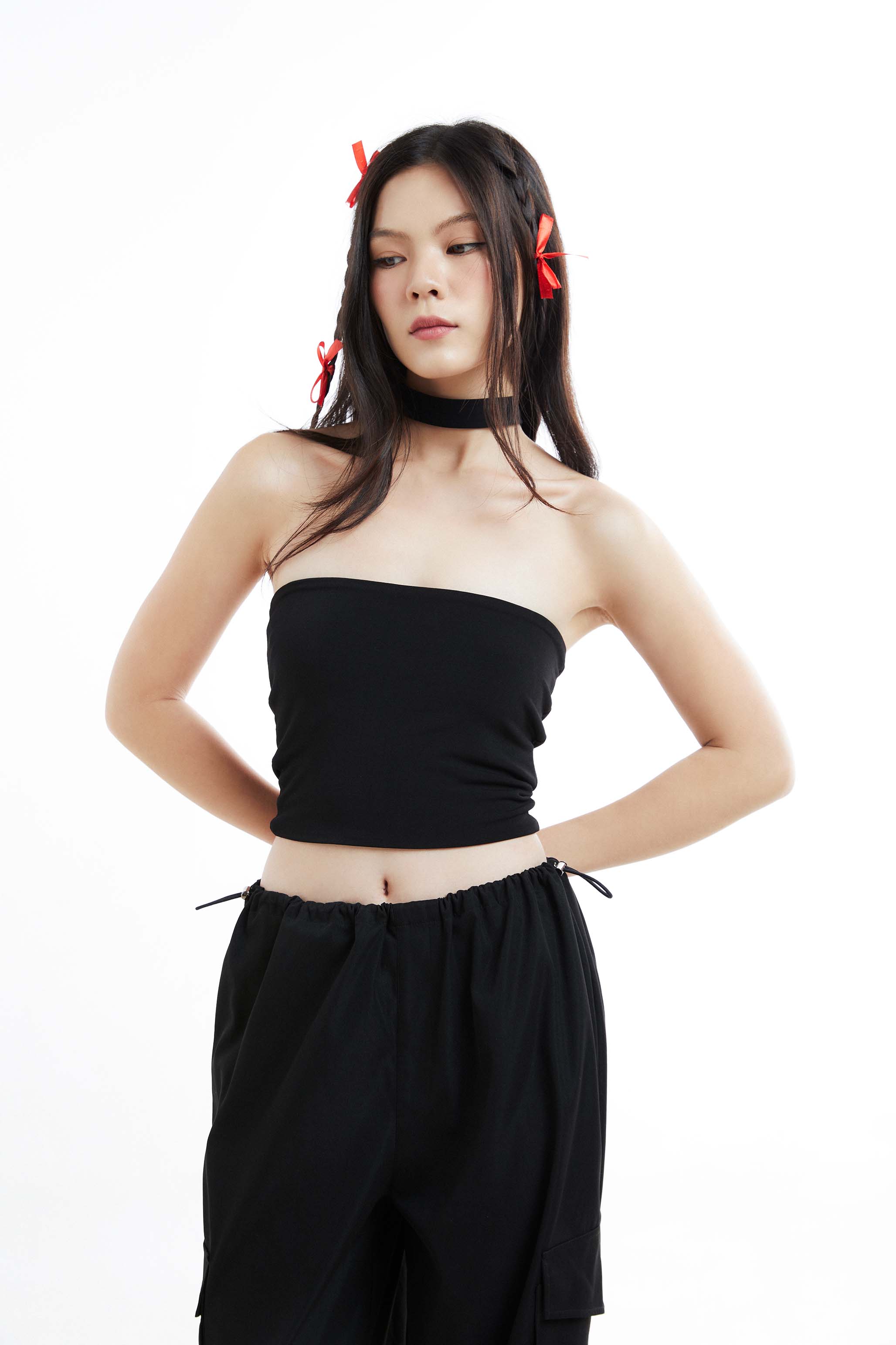 DOTTIE - Áo ống kèm khăn T0643