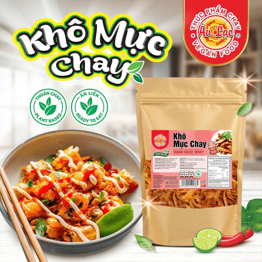 Khô Mực Ăn Liền Chay Âu Lạc 50g