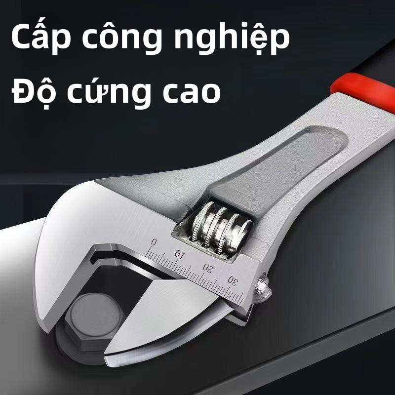 mỏ lết đa năng mini,mỏ lết răng,cán bọc cao su,thép CV-V cao cấp