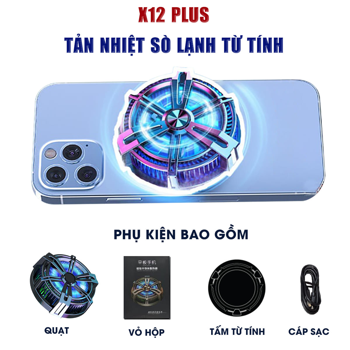 Quạt tản nhiệt điện thoại sò lạnh S3 / DL05 / CX07 / X76 / AL11 Pro / SL25 - Tản nhiệt điện thoại sò lạnh giá rẻ 2024