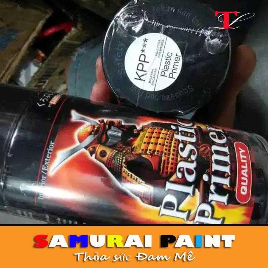 Sơn lót samurai - Chai sơn lót nhựa KPP - sơn xịt samurai