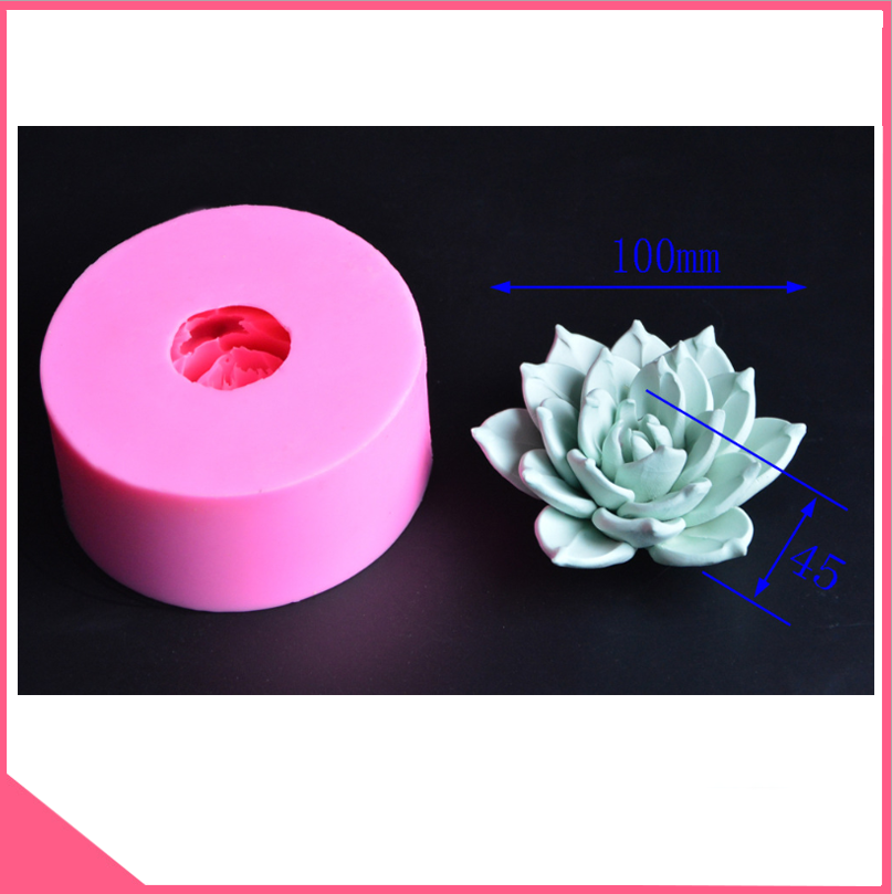 Khuôn silicon 4d làm rau câu hoa sen phật bà