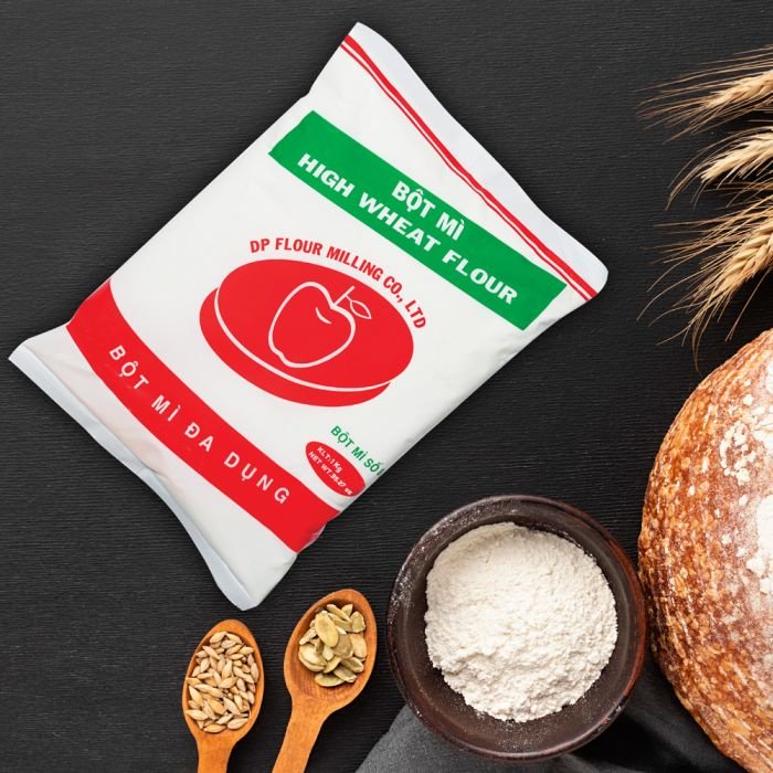 Túi 1kg Bột Mì Đa Dụng Táo Đỏ Cao Cấp ( Bột Mì Số 8 )