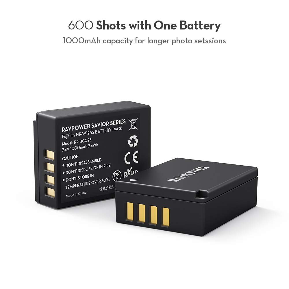 Pin Sạc RavPower NP-W126 dùng cho Fujifilm