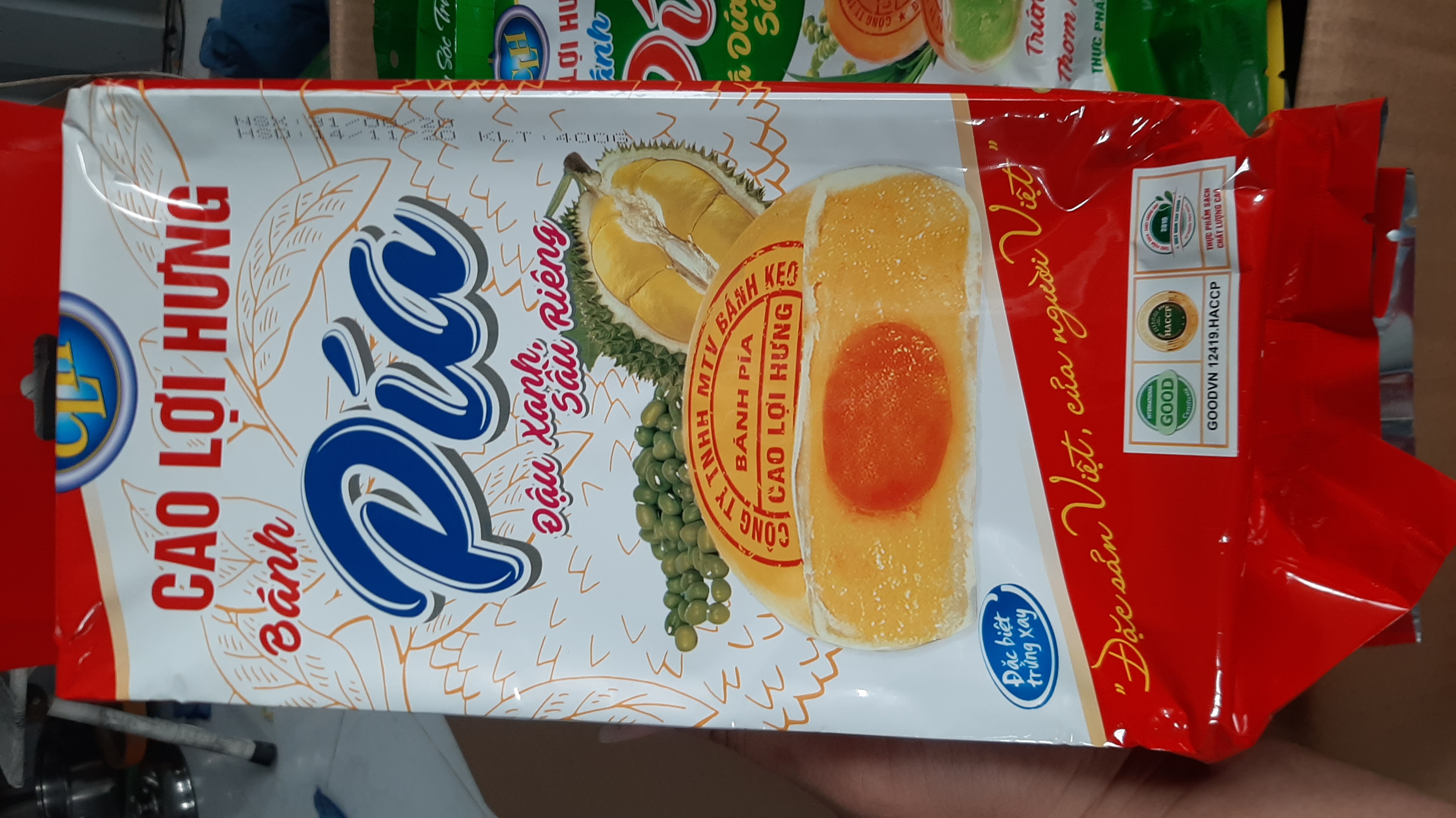 [HCM]Đậu xanh sầu riêng trứng muối 400gr