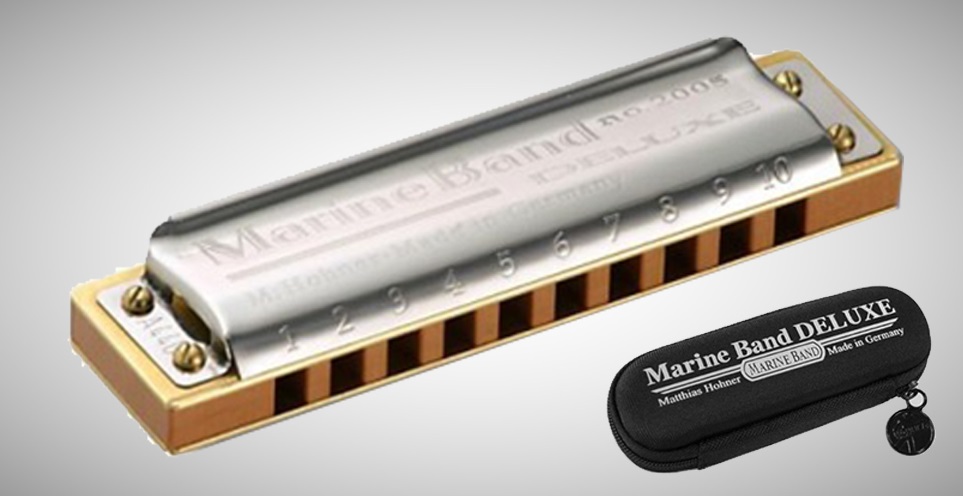 Kèn harmonica Marineband Deluxe M200505(Key E) (Bạc)