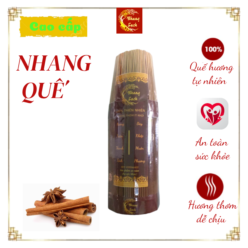 [ 1KG -3Tấc (30cm)]  NHANG SẠCH ,NHANG QUẾ THƠM ĐẶC BIỆT , ÍT KHÓI