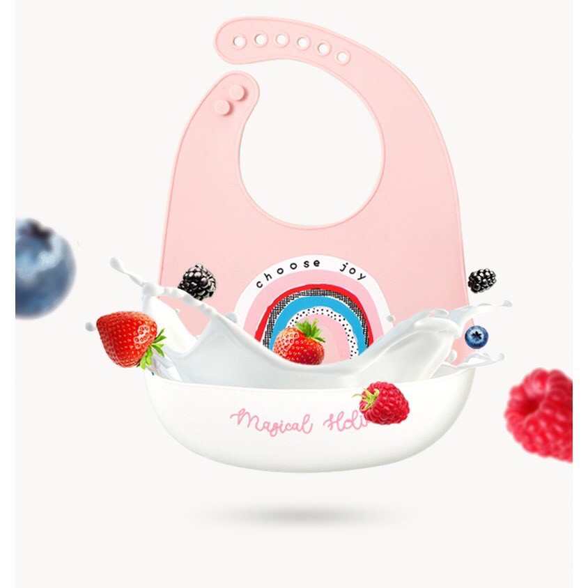 Yếm Máng Silicone Muslin