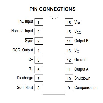 KA3525 IC dao động DIP16 chế kích điện