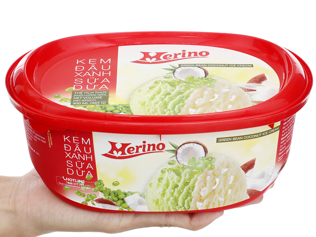 Kem hộp đậu xanh sữa dừa Merino 450g