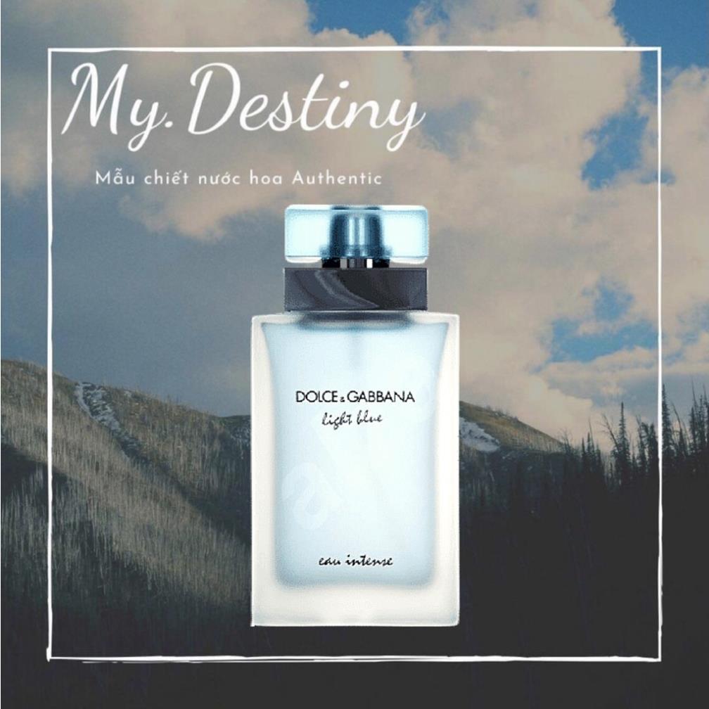 🖤 nước hoa dùng thử d&g light blue eau intense test 10ml/20ml _mʏ.dᴇsᴛɪɴʏ
