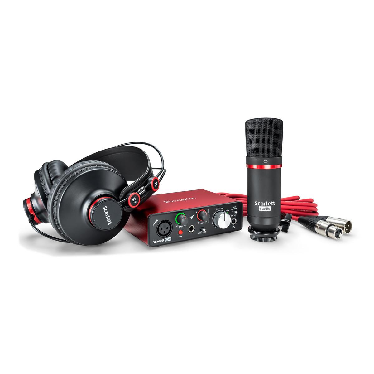 [Trả góp 0%]Focusrite Scarlett Solo Studio (Gen 2) - Combo phòng thu cá nhân