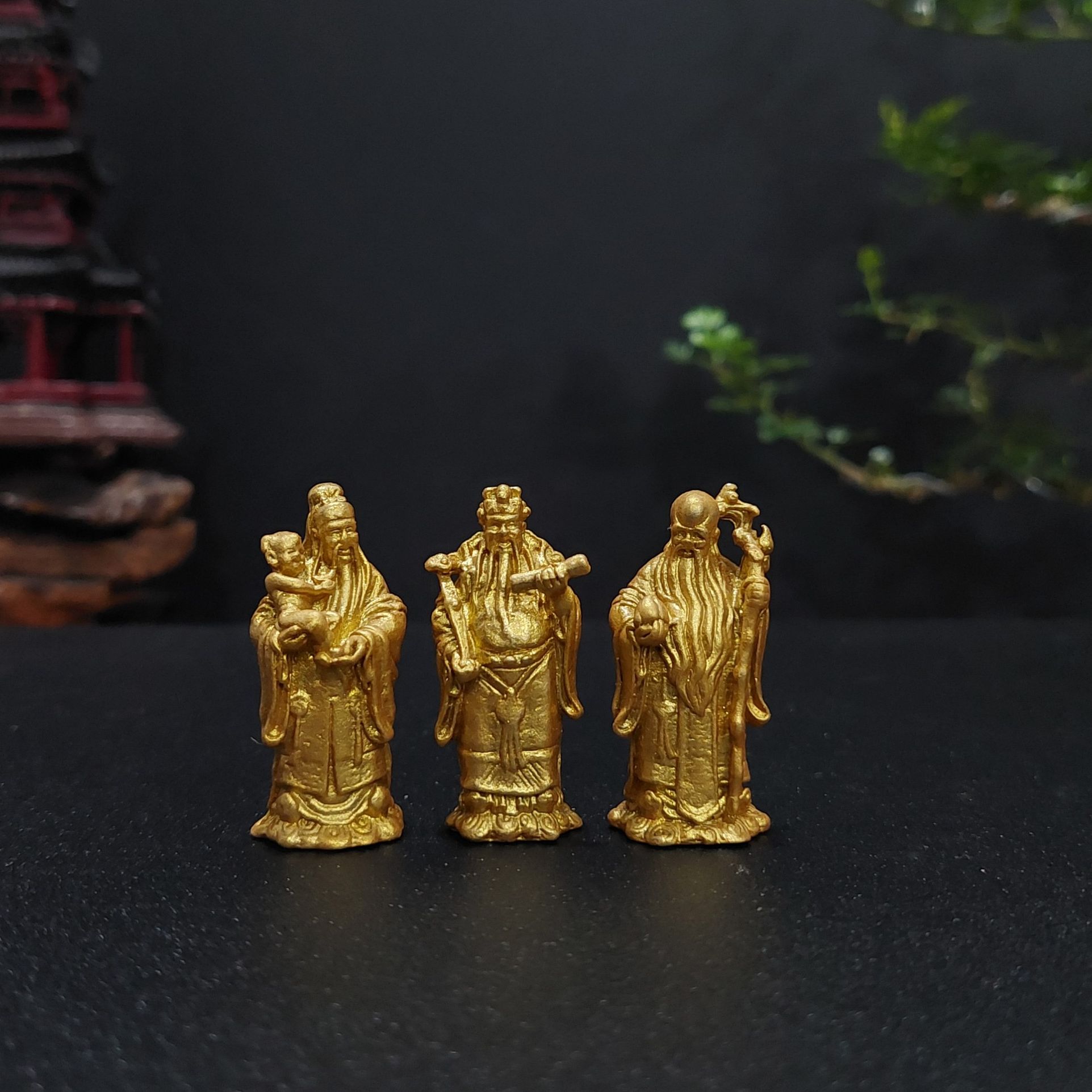 Tượng đồng phúc lộc thọ, bộ tam đa ats563