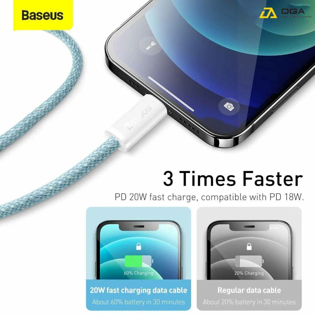 Cáp sạc Type C to iP 20W Baseus Dynamic Series Fast Charging Data Cable