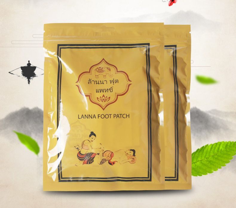 10 Miếng Dán Thải Độc Chân Lanna Foot Patch Thái Lan chính hãng
