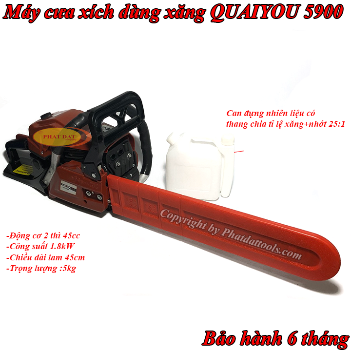 Máy Cưa Xích Chạy Xăng 2 Thì QUANYOU QY5900