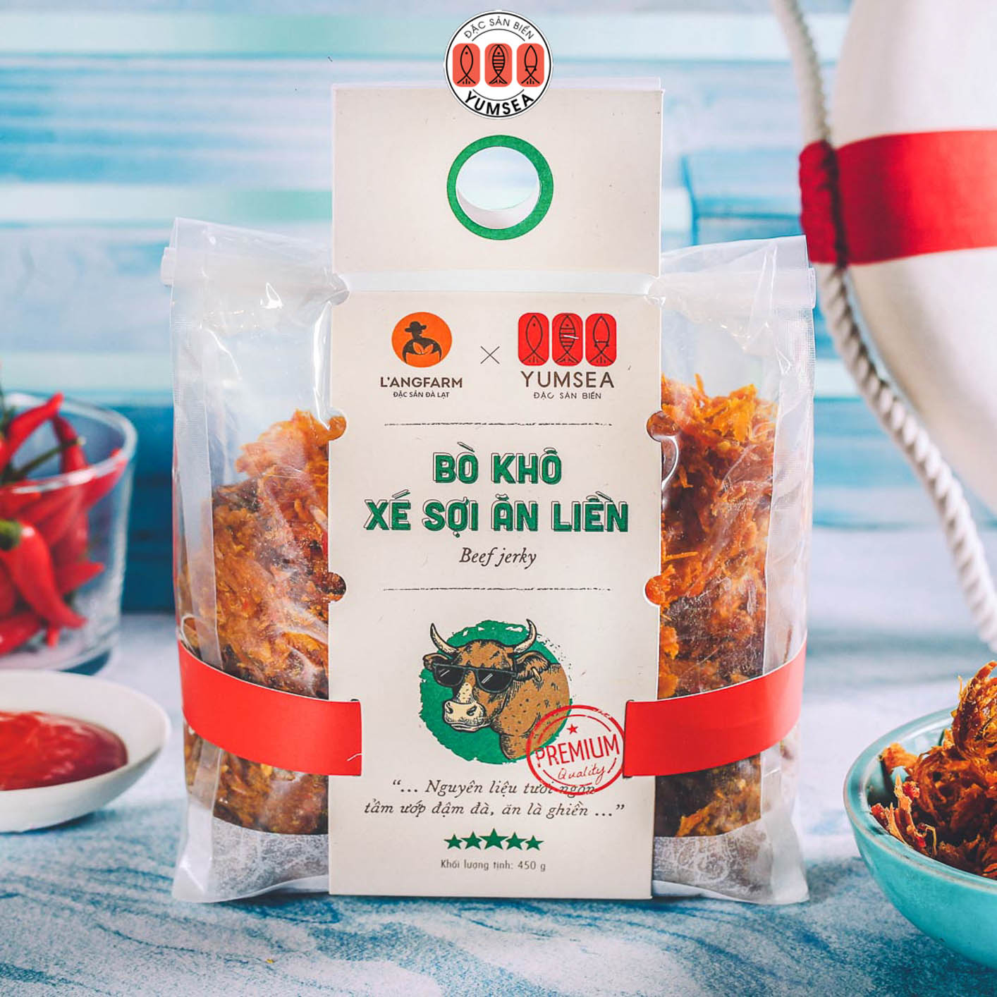 Bò khô xé sợi ăn liền Yumsea