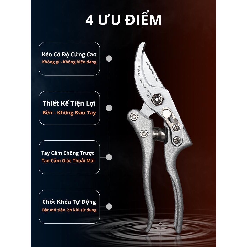 [HCM]Kéo cắt cành cây TOP hàng SK5 chuẩn Nhật