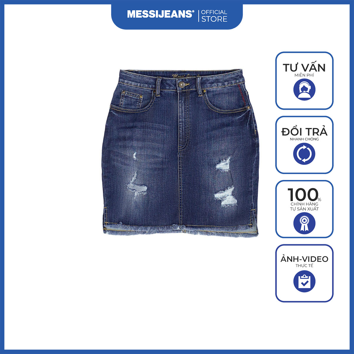 Chân váy jean nữ MESSI SJW-623-18
