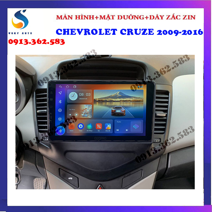 [HỖ TRỢ LẮP ĐẶT Ở HÀ NỘI] Màn hình OLEDPRO WIFI cho xe CHEVROLET CRUZE 2010-2015 , sử dụng ngôn ngữ TIẾNG VIỆT, tích hợp sẵn bản đồ NAVITEL, YOUTUBE VANCED - man hinh tren xe oto, độ màn hình cho ô tô