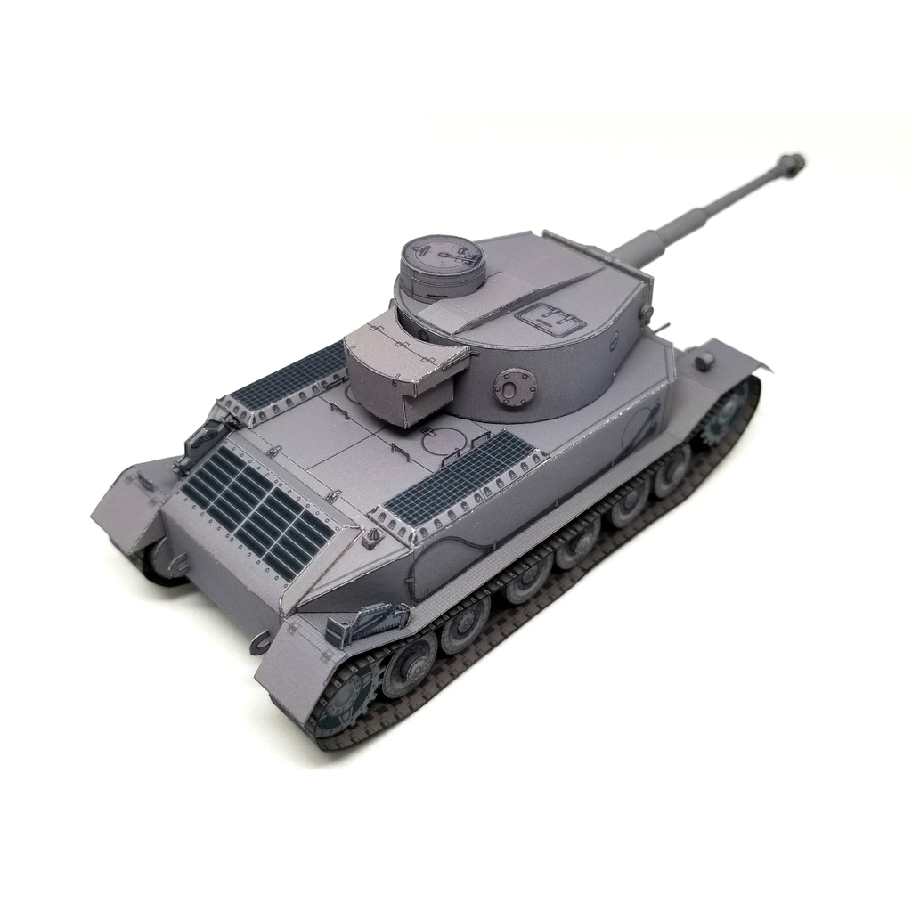 Mô hình giấy 3D  xe tank Tiger P Tỉ lệ 1/72