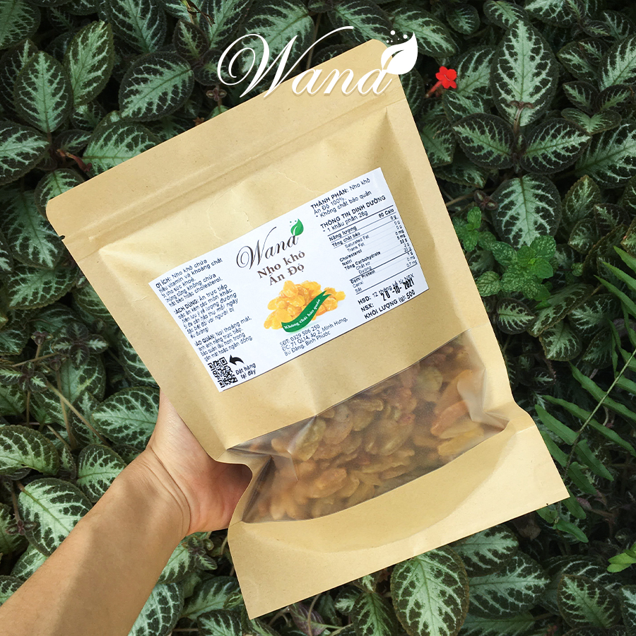 |500g| Nho khô vàng Ấn Độ Wana