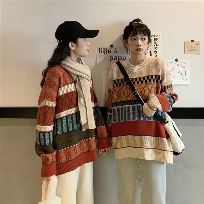 Áo len thổ cẩm noel ulzzang Hàn quốc