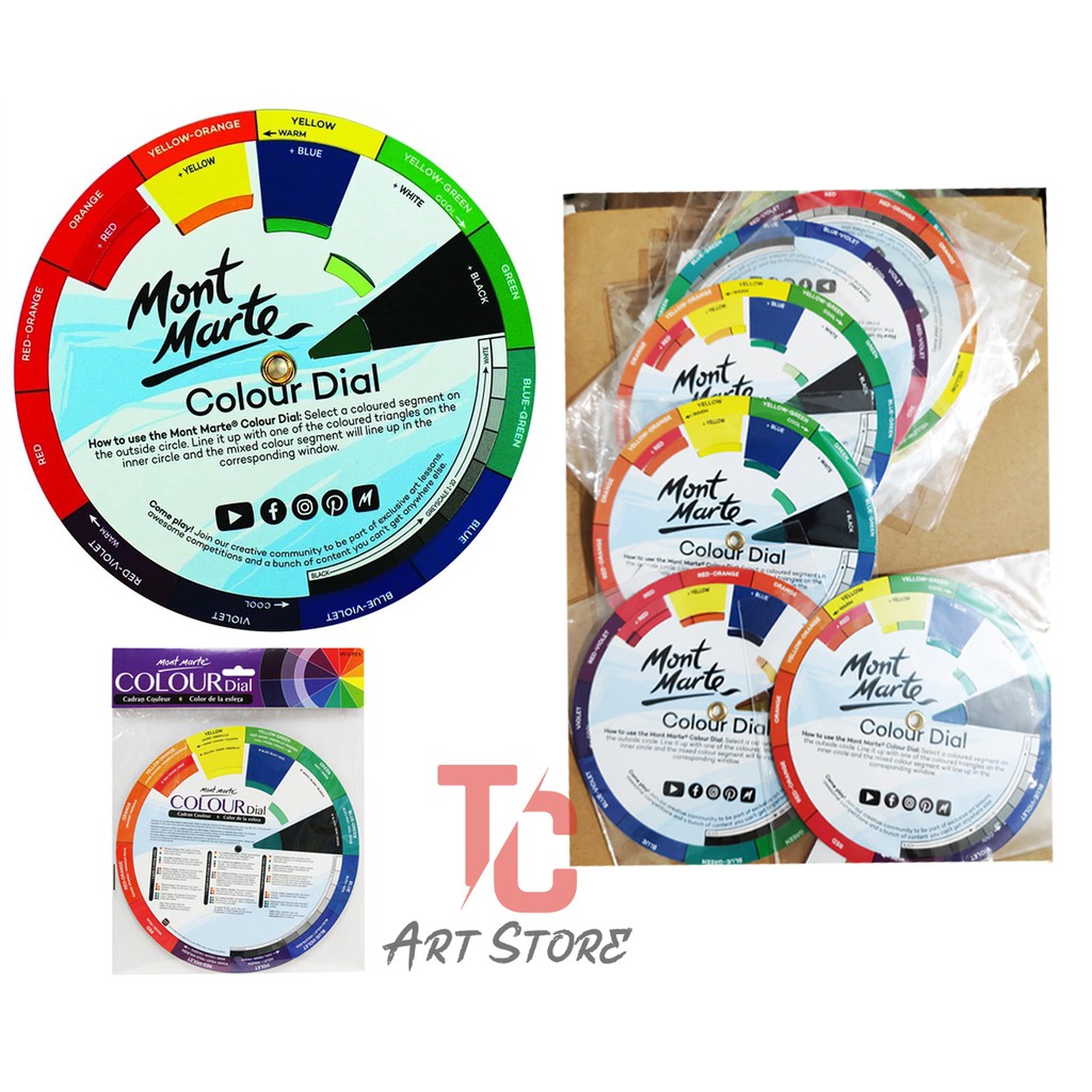 [ Tc Art ] Bảng Hướng Dẫn Pha Màu Mini Mont Marte