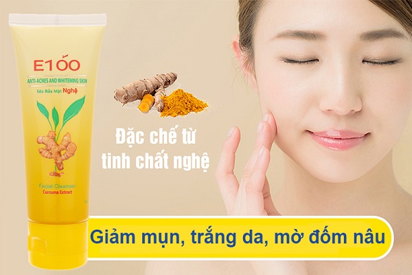 Sữa rửa mặt E100 Nghệ 50gr