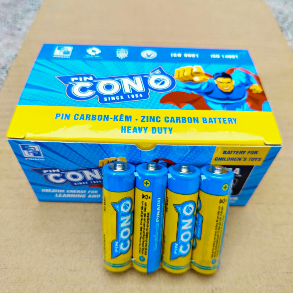 Lốc 4 pin tiểu AA con ó PINACO 1.5V