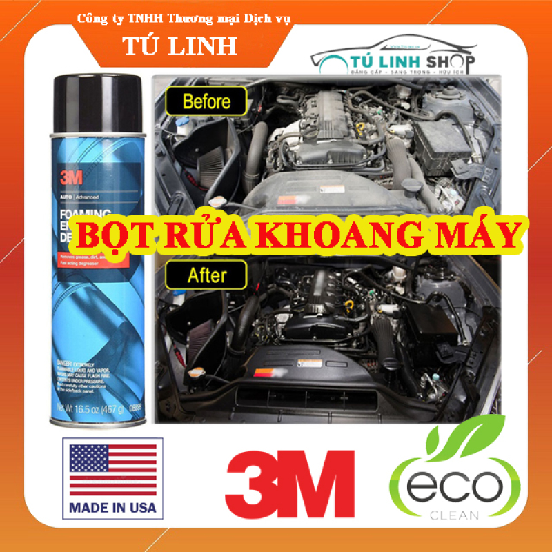 Bọt vệ sinh khoang máy ô tô 3M Foaming Engine Degreaser 08899 - CarSun Store phụ kiện chuyên dành cho xe ô tô