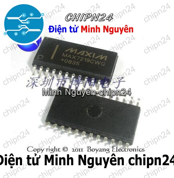 [1 con] (SOP) IC Dán MAX7219 SOP-24 (SMD) (MAX7219CWG 7219) - HH001677