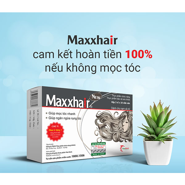 Kích thích mọc tóc Maxxhair ngừa rụng tóc Maxhair