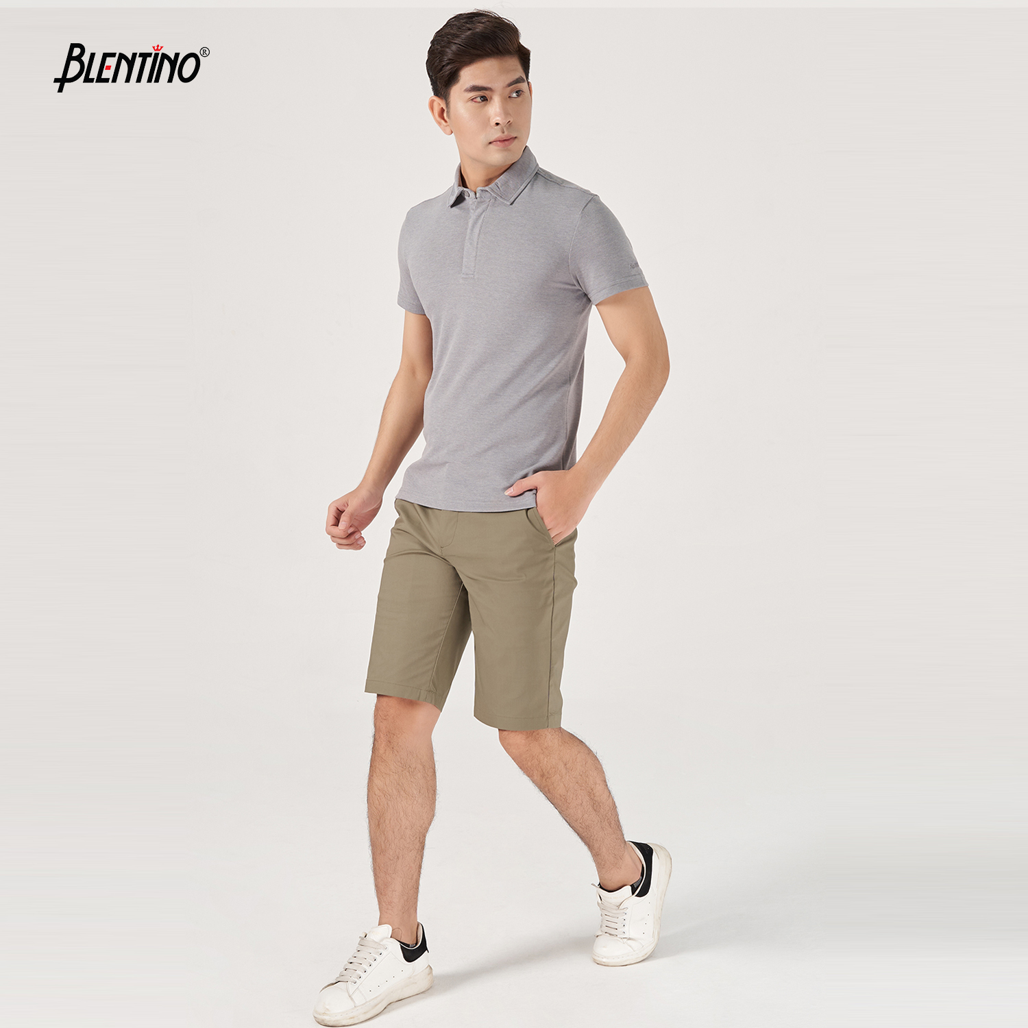 Blentino áo thun polo có cổ PL027
