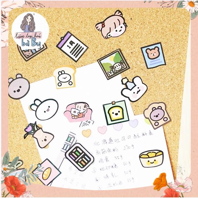 Set Hai Miếng Stickers Phong Cách Hàn